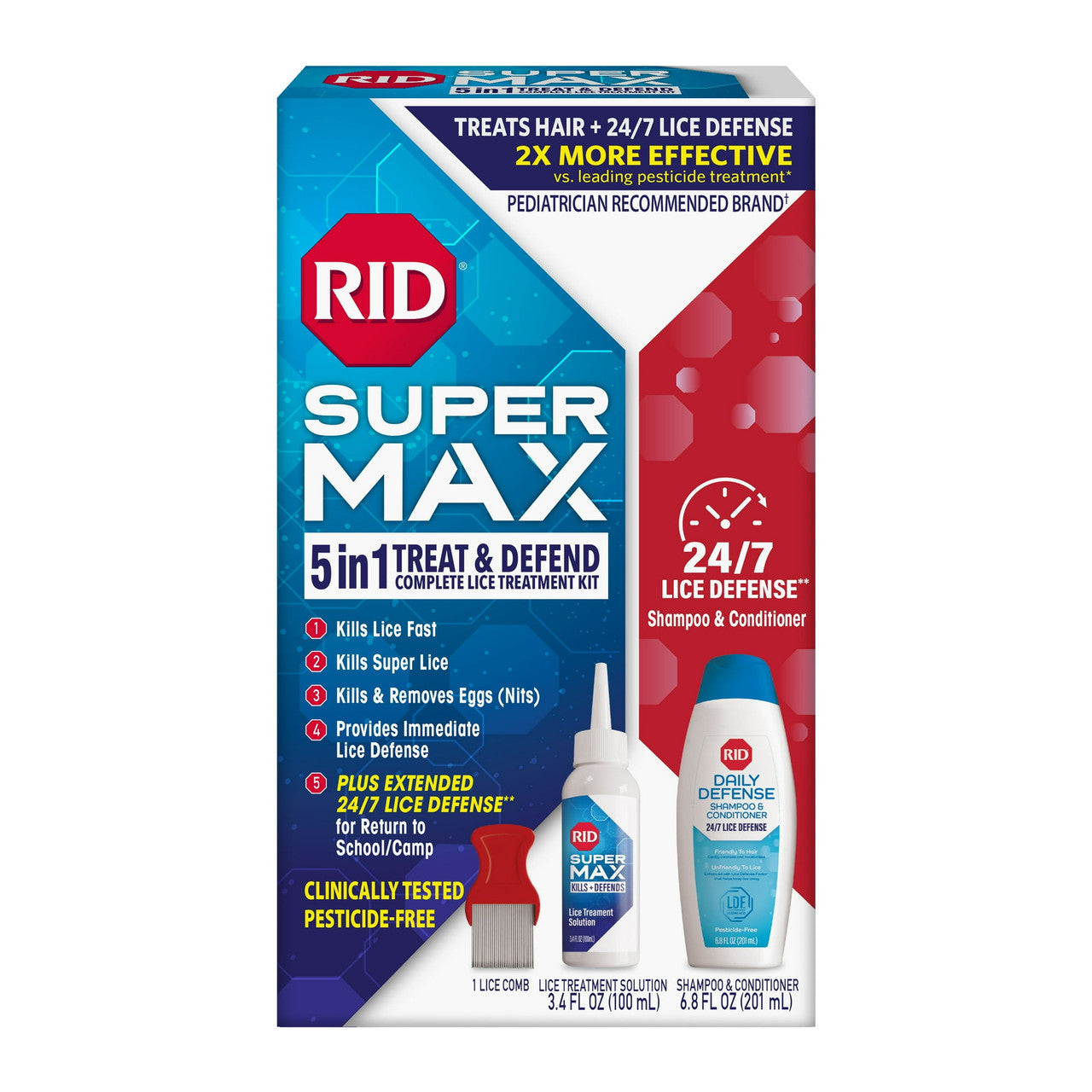 Rid Super Max Complete Lice Elimination Kit
